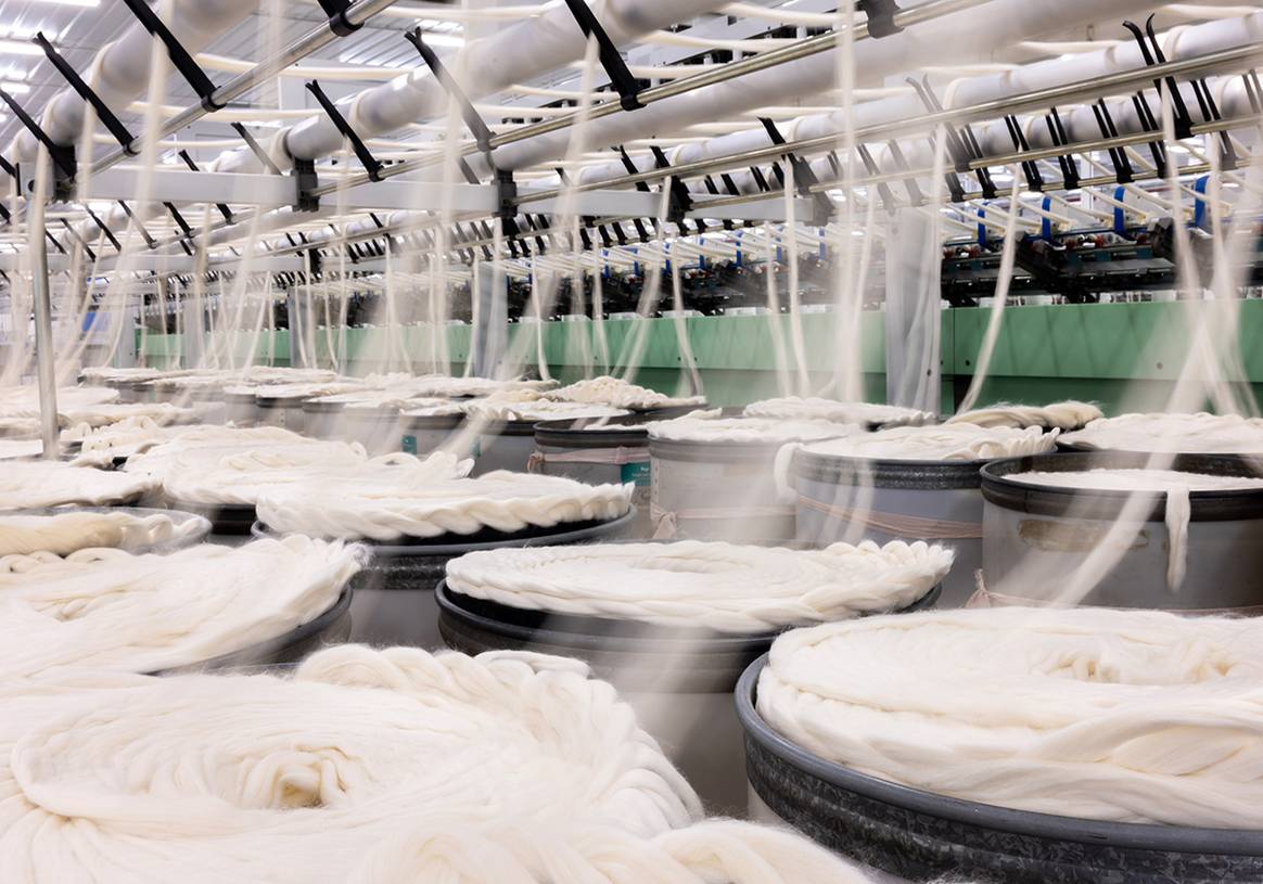 Imagen illustrativa del proceso de fabricación de los hilos “Recover Yarns” de Recover.