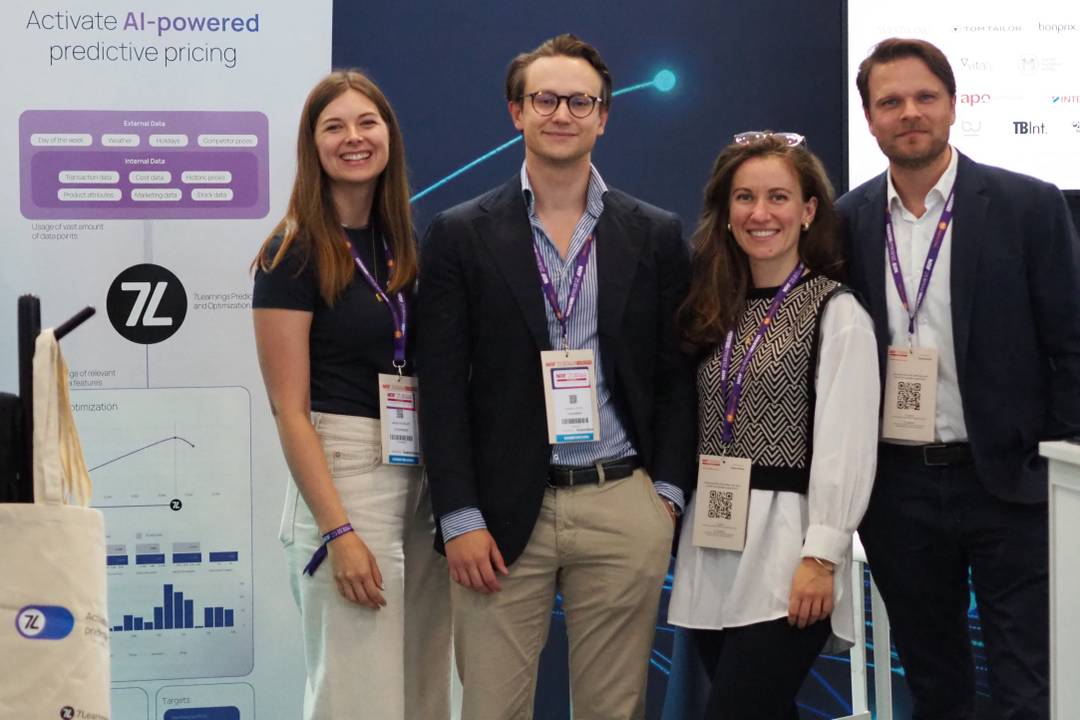 Il team di 7Learnings all'NRF (Eiko van Hettinga, Chief Commercial Officer, a destra)