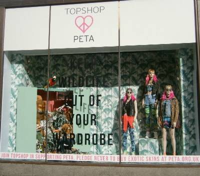 Topshop teams up with PETA