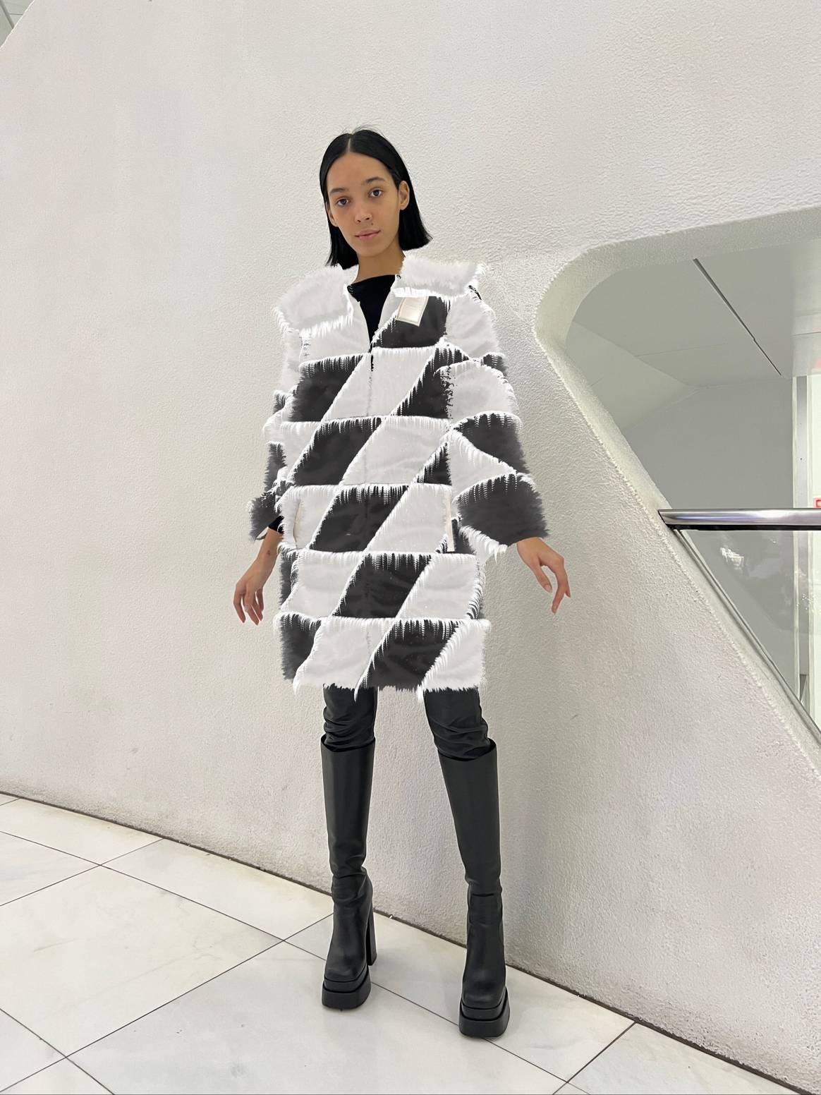 Private Policy's digital coat made in collaboration with Zero10. Image: Zero10
