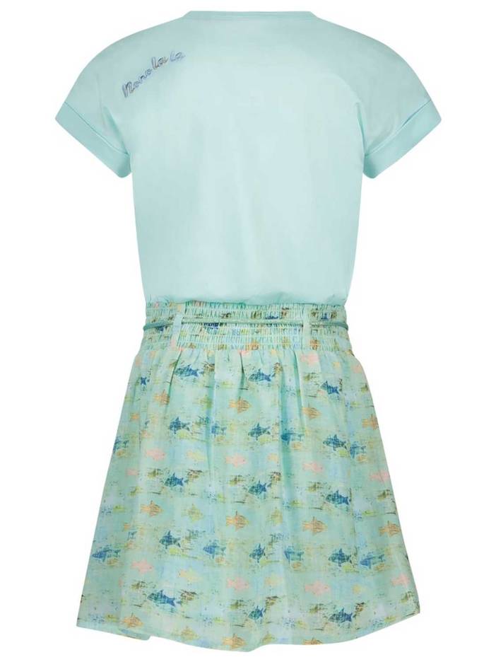 Meisjes Jurk - Maat 116 - All Over Print - Katoen/elasthan | Nono