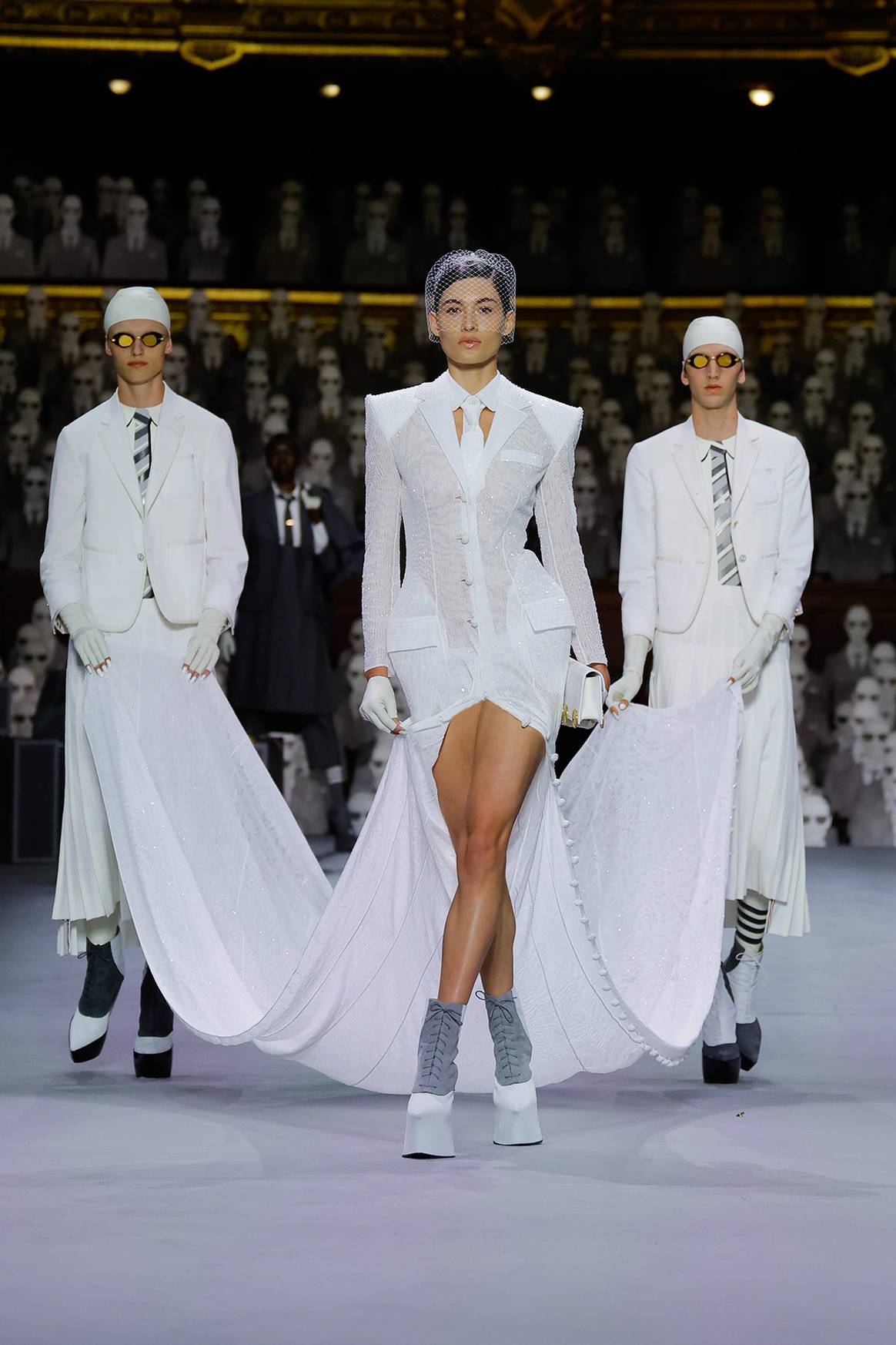 Créditos: Thom Browne, primera colección de Alta Costura, para la temporada Otoño/Invierno FW23. Fotografía de cortesía.