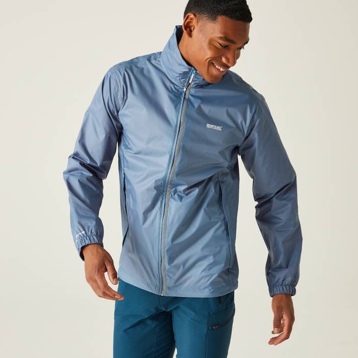 Men's Water Repellent Lightweight Lyle IV Waterproof Packaway Jacket Imperial Blue | Regatta