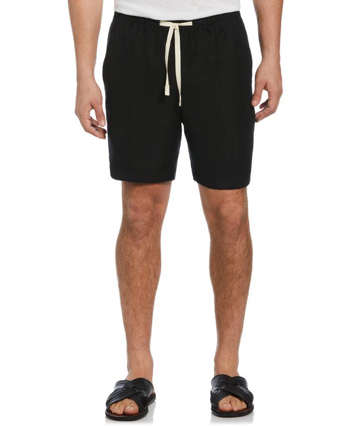 Men's Linen Blend Pull On Drawstring Shorts | Cubavera