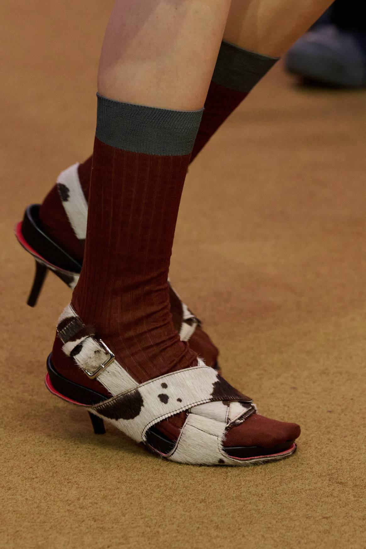 The footbed sandal is also part of the FW26 Marni collection.