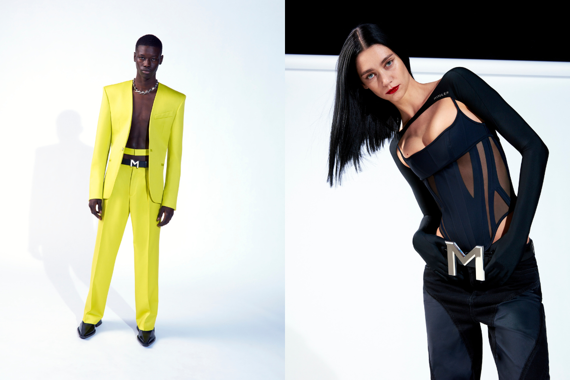 Image: H&M; Mugler H&M look-book shot by Lengua and styled by Haley Wollens