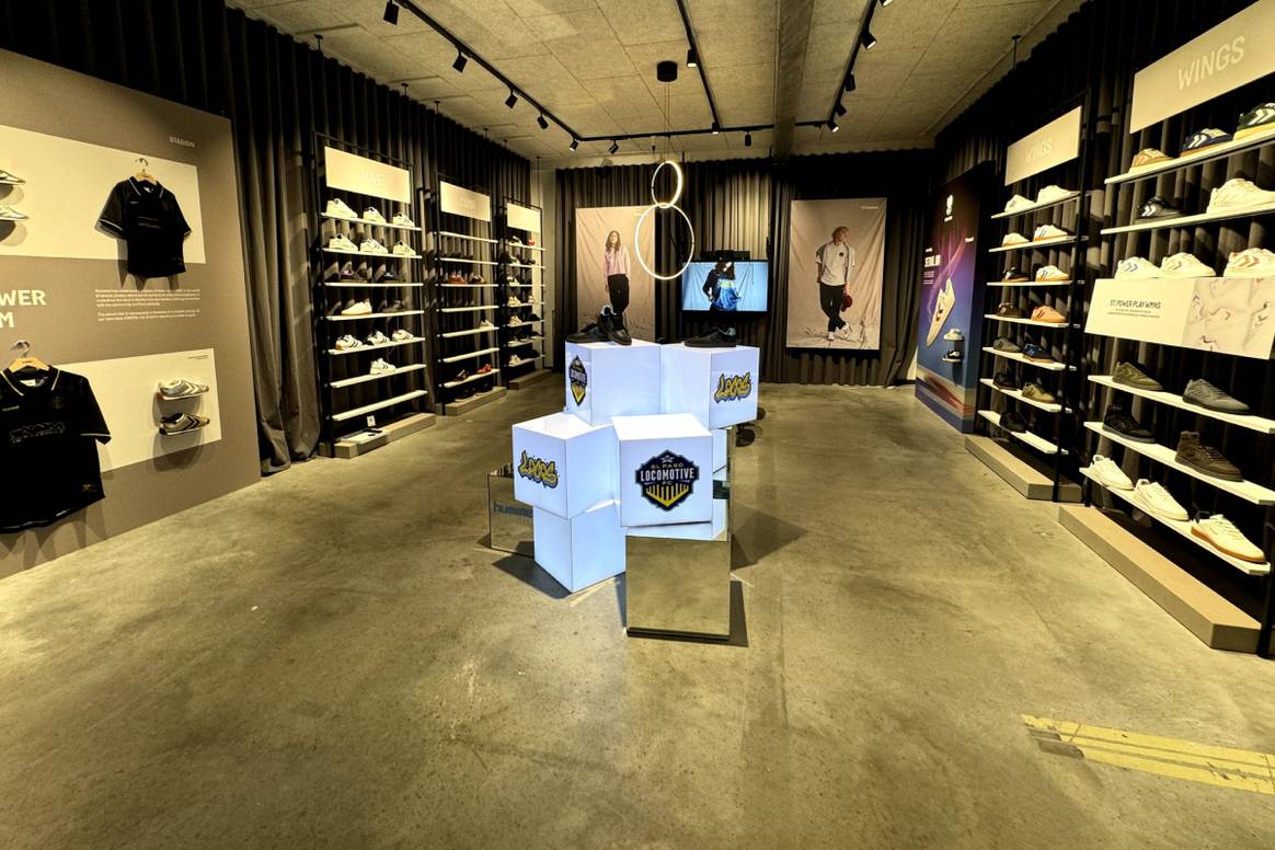 Showroom voor casual schoenen met een focus op de Locomotive samenwerking