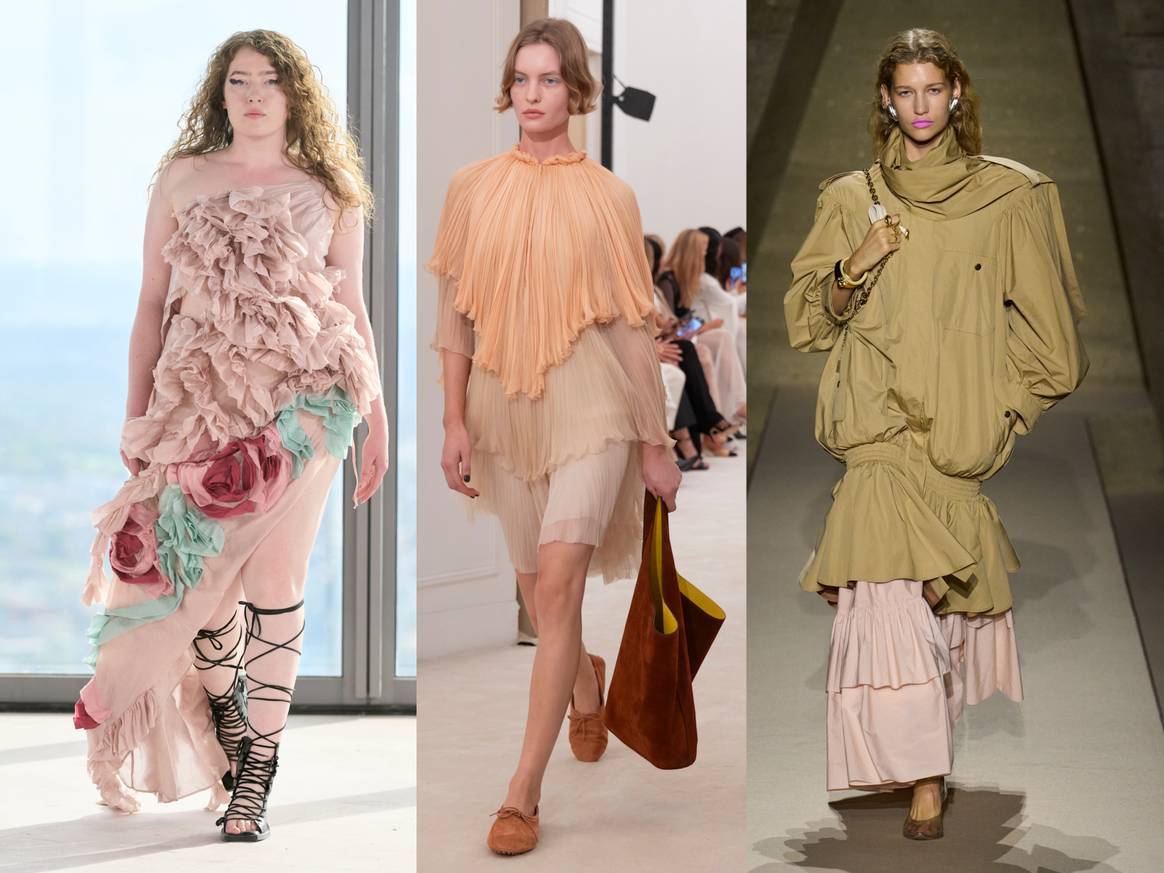 (v.l.n.r.) Marques Almeida, Ferretti, Chloe SS26
