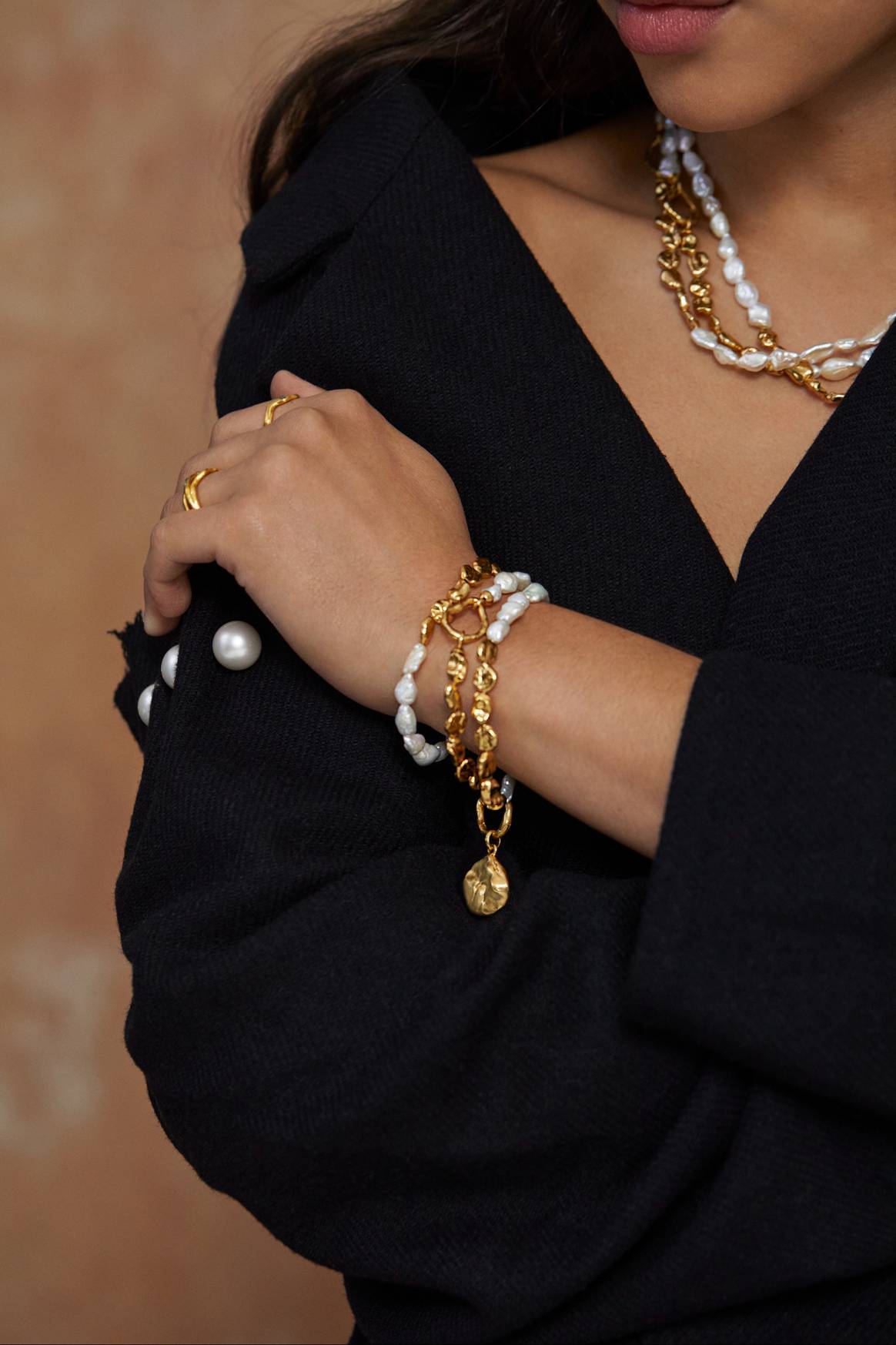 Image: Monica Vinader; Monica Vinader x Mother of Pearl