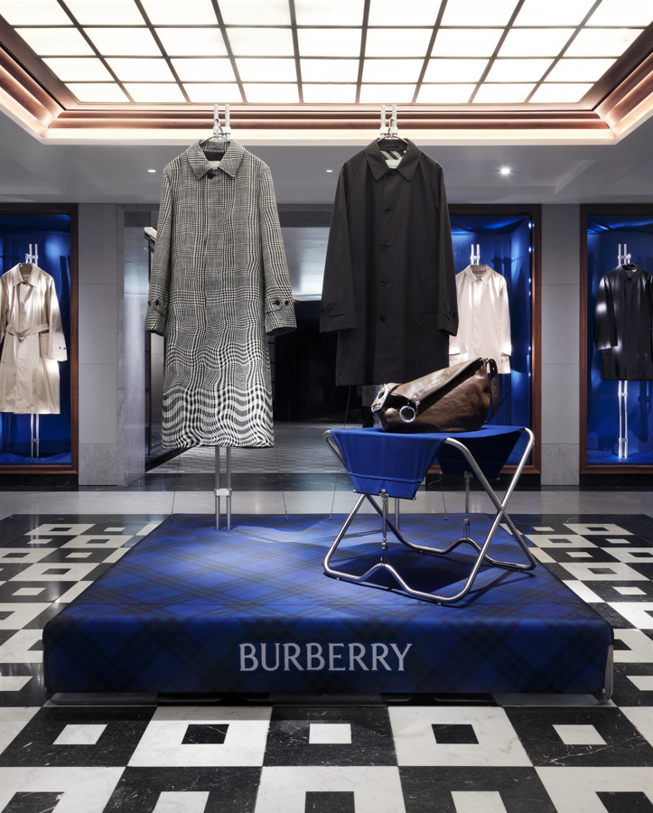 Burberry ‘Knight Blue’ takeover at Harrods