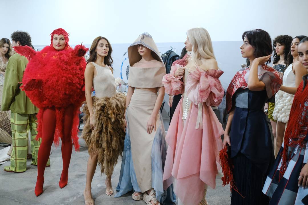 Backstage del Fashion Scout Armenia Award.