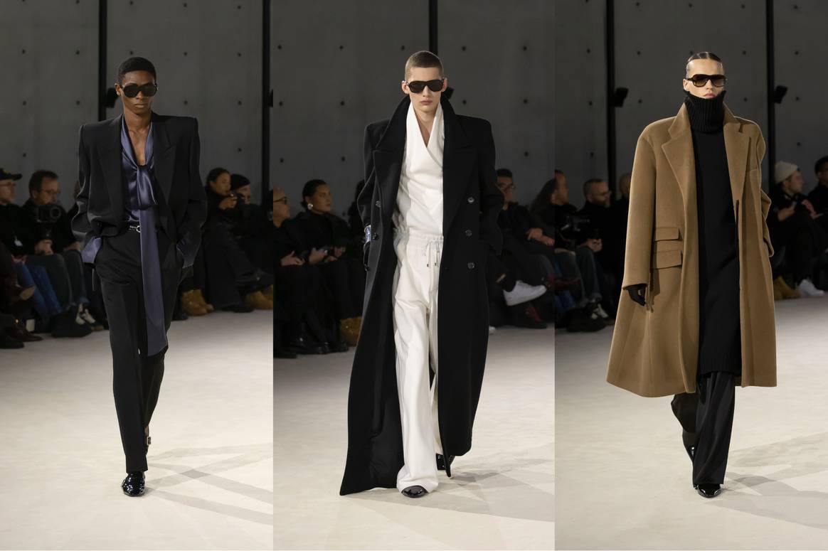 Menswear FW23 Saint Laurent, show Anthony Vaccareloo. Imagen : Cortesía de Saint Laurent