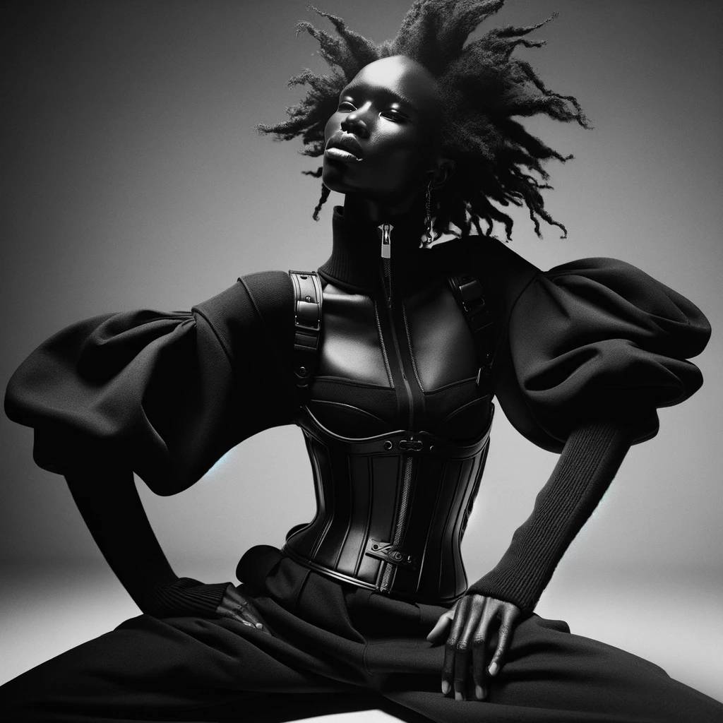 Una immagine di couture generata con Ia