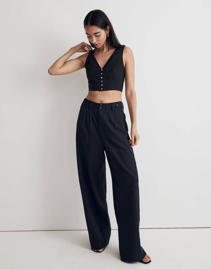 Softdrape Gwen Crop Vest Top | Madewell