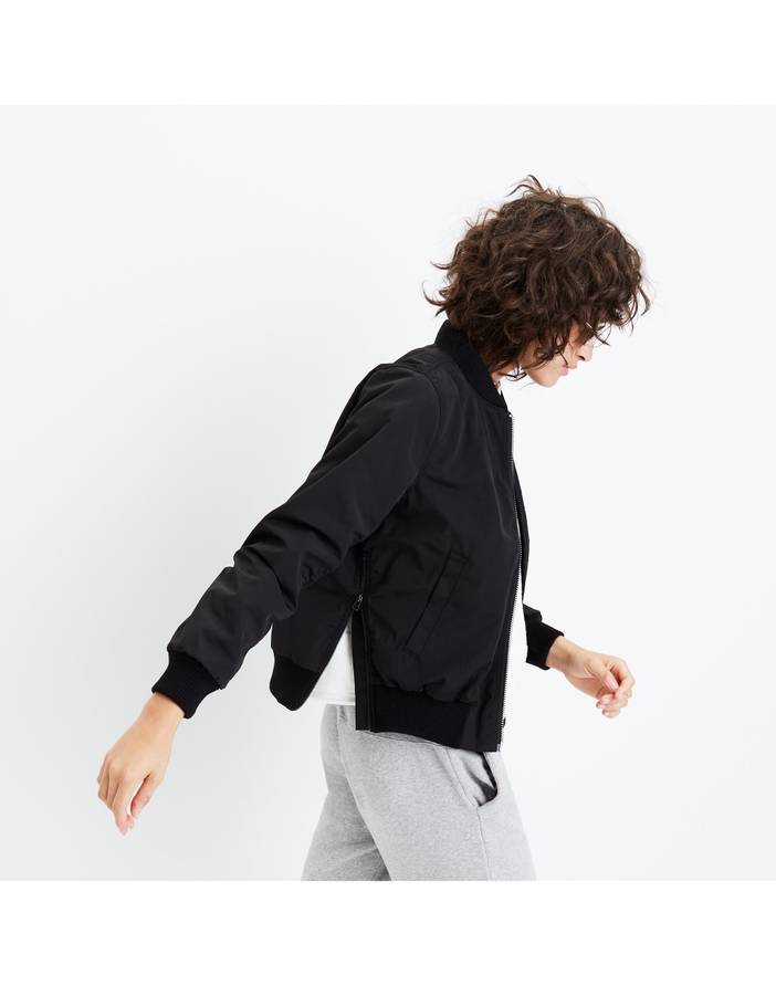 Side-Zip Bomber Jacket | Madewell