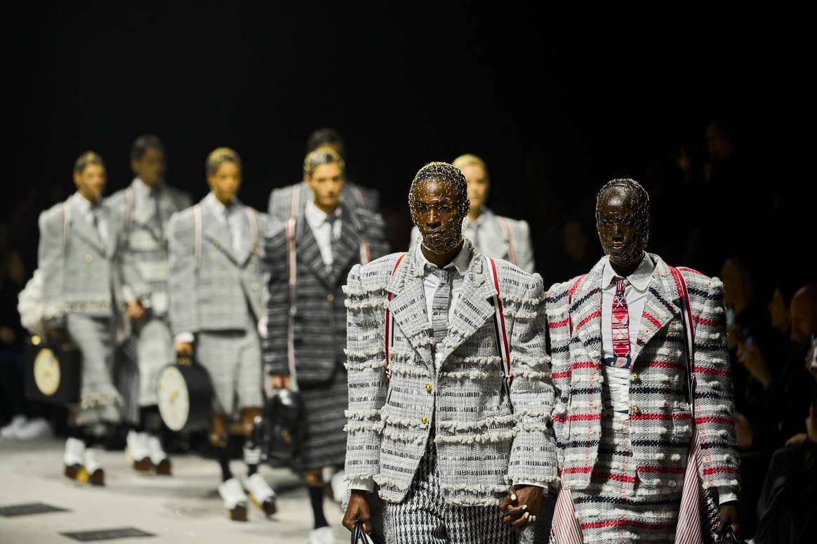 Thom Browne AW23, NYFW. Image: Launchmetrics Spotlight
