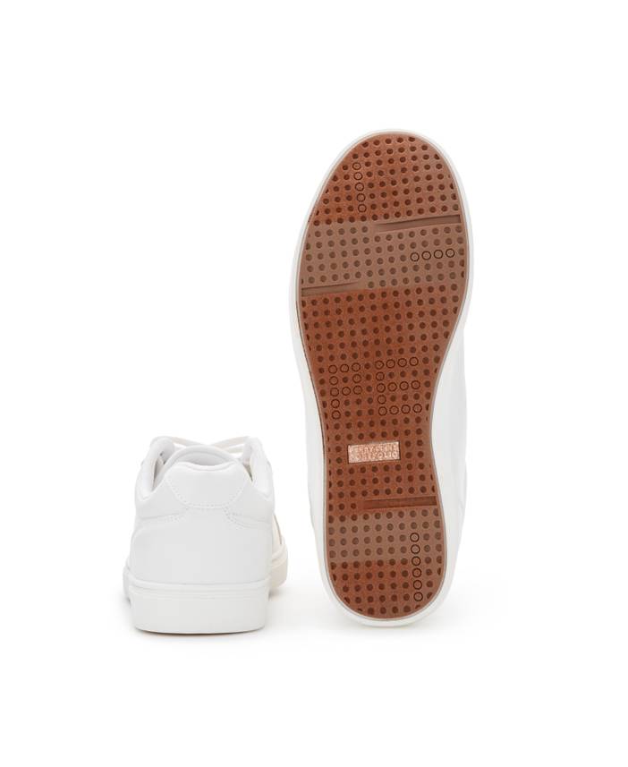 Men's Vincent Sneakers in Bright White, Size 13, Solid, Regular | Perry Ellis