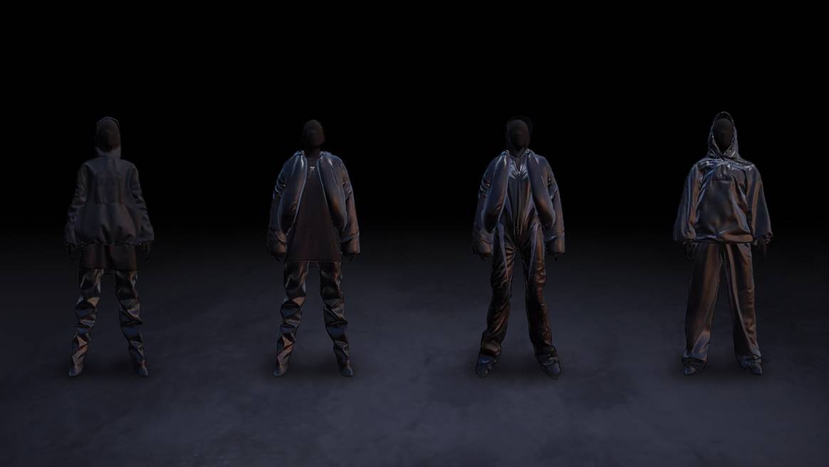 Photo Credits: Videojuego virtual desarrollado como parte de la colaboración entre Yeezy Gap y Balenciaga.