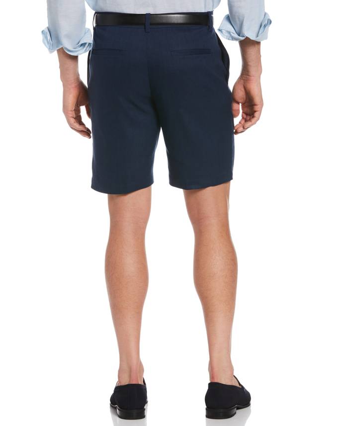 Men's Linen Blend Stretch Flat-Front Shorts | Cubavera