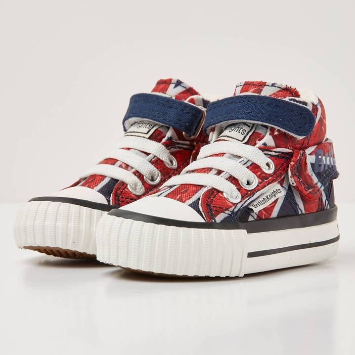 ROCO Baby meisjes sneakers hoog - Union jack - maat 23 | British Knights