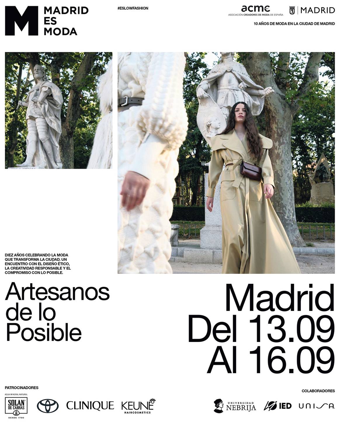 Cartel de presentación de la nueva edición de Madrid es Moda, programada para del 13 al 16 de septiembre de 2025.