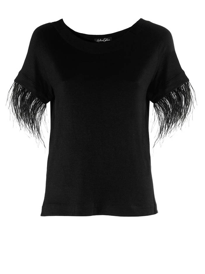 Ariel - T-Shirt mit abnehmbaren Federn | Helene Galwas