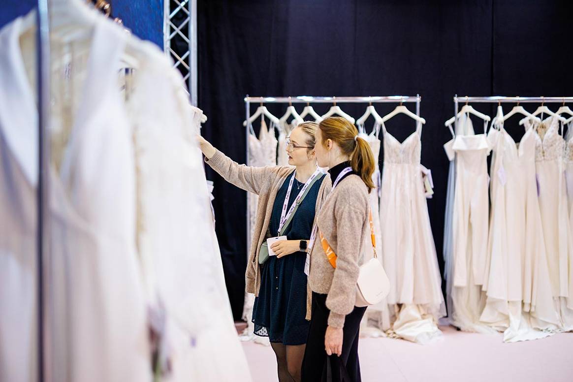 Recinto ferial de Messe Essen durante la European Bridal Week de 2024.