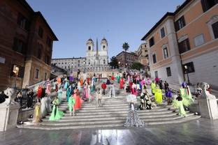 Valentino couture a feast of colour in Rome