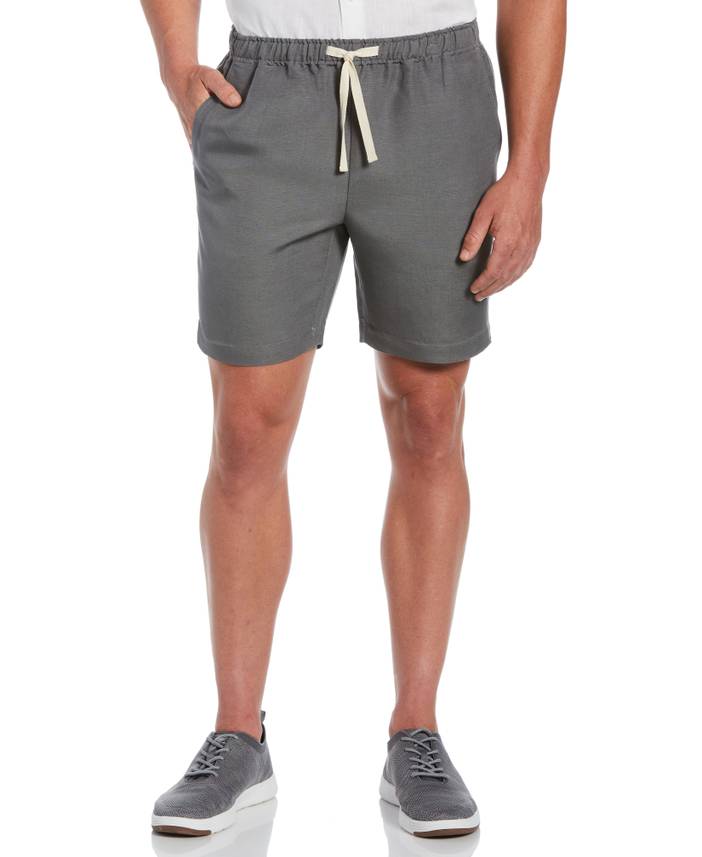 Men's Linen Blend Pull On Drawstring Shorts | Cubavera