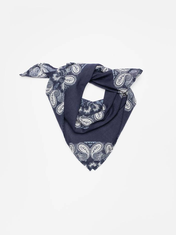 Ingrid Bandana Paisley Navy Organic Apparel & Accessories > Clothing Accessories > Bandanas & Headties > Bandanas One Size Sustainable Clo | Nudie Jeans