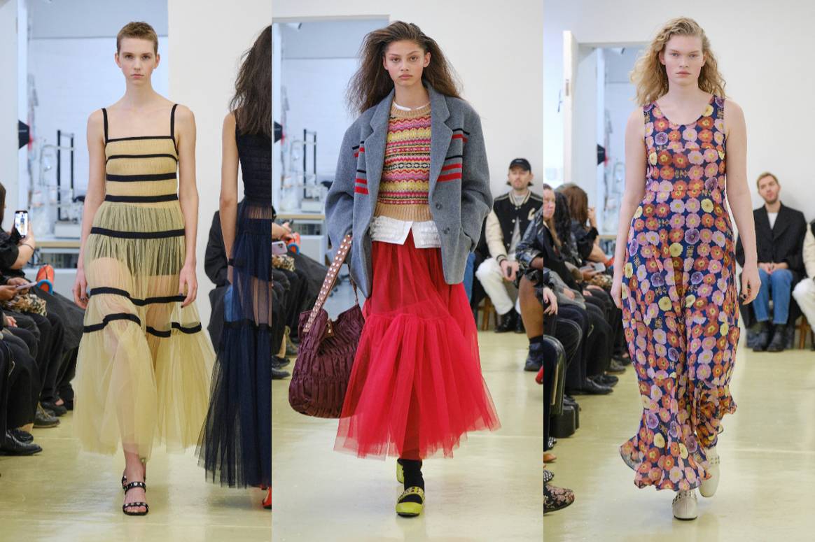 Molly Goddard AW23, LFW. Image: Molly Goddard