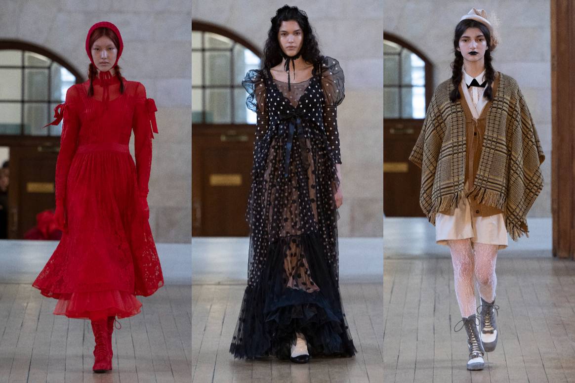 Bora Aksu AW23, LFW. Image: Bora Aksu