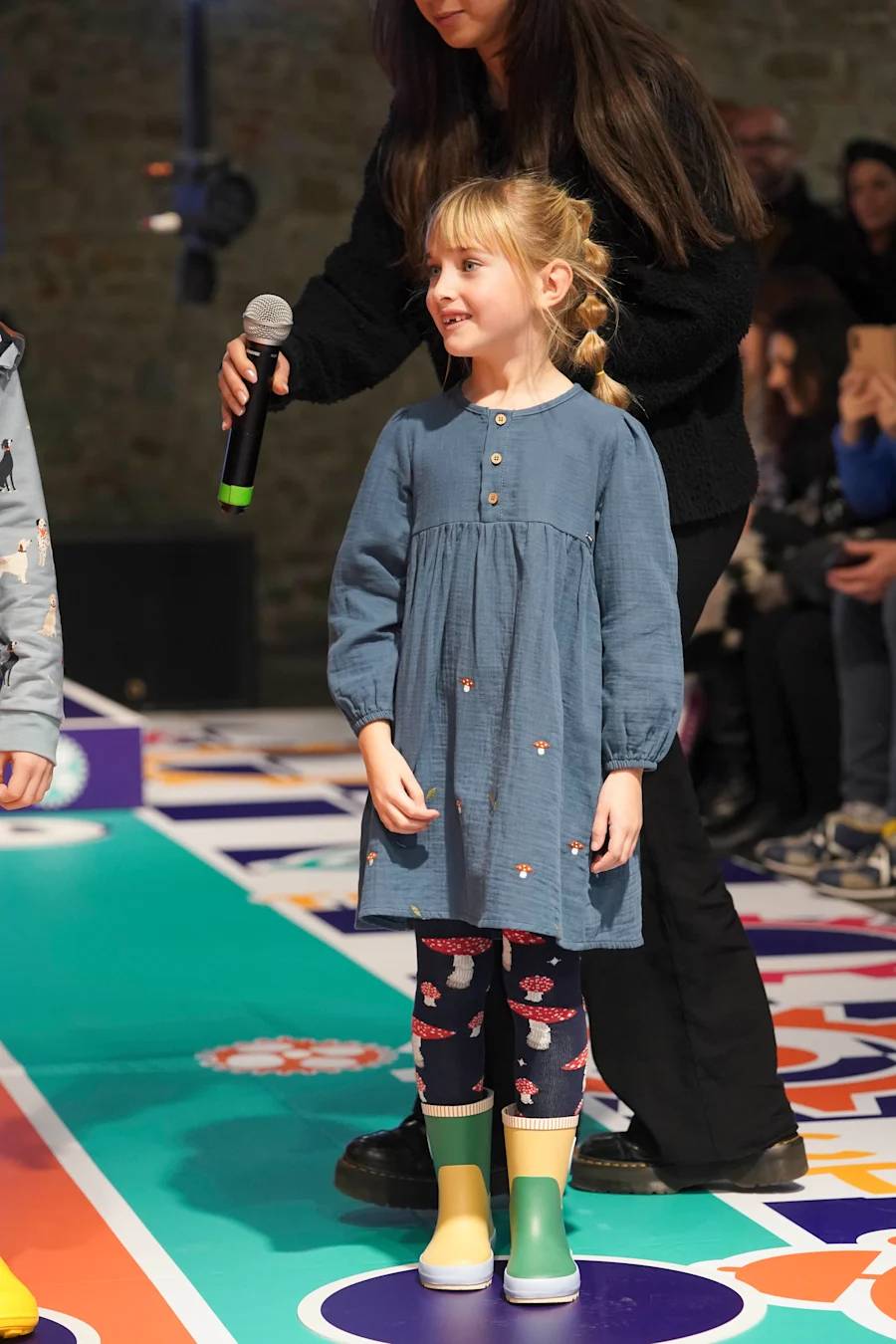 Vestido de Walkiddy con detalles de setas