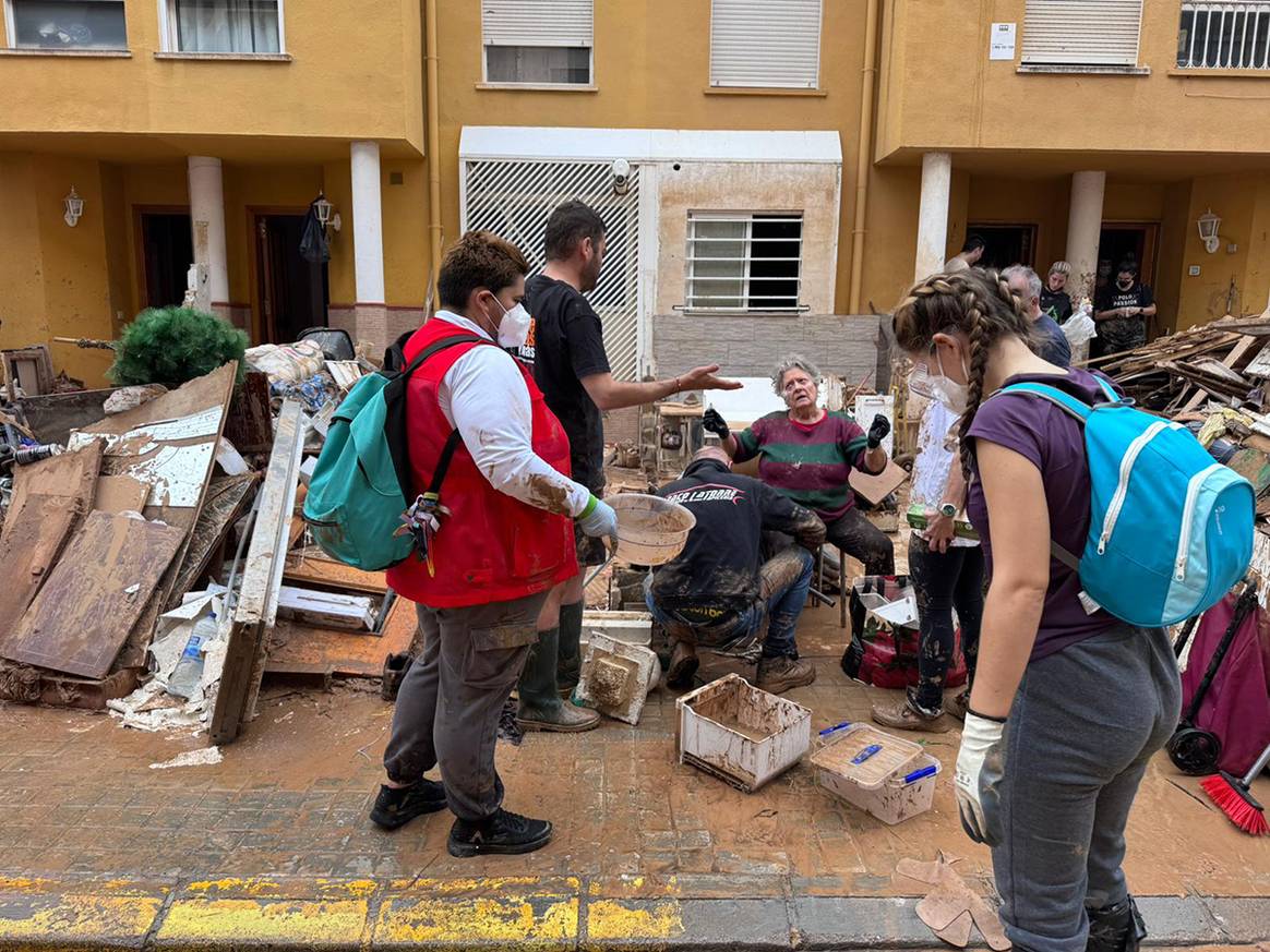 Localidad del área metropolitana de Valencia afectada por las inundaciones provocadas por la DANA durante la tarde-noche del 29 de octubre de 2024.