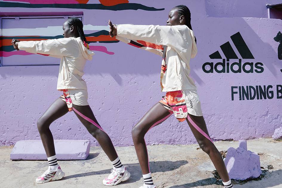 Women's Adidas orders 'Thebe Magugu' Collab Sweatshirt, Legging & Mini Backpack Bundle