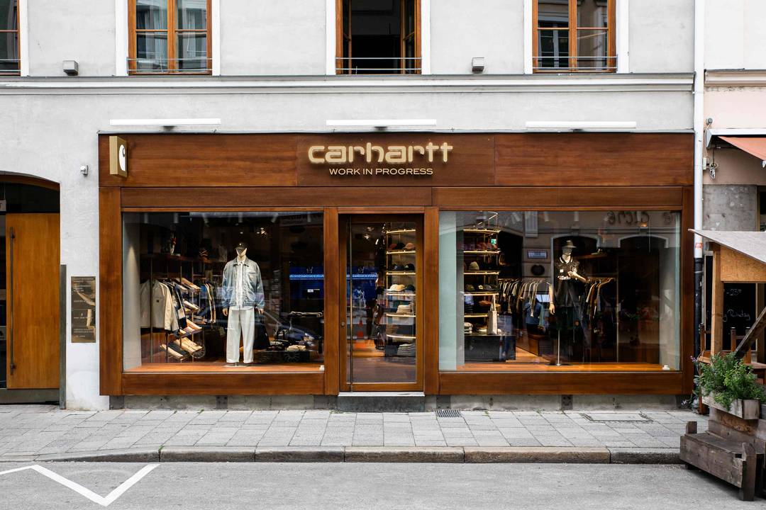 Carharrt Store in der Reichenbachstraße, München.