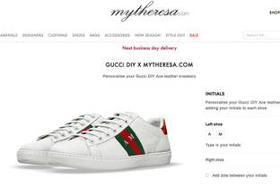 Mytheresa.com launches Gucci's DIY sneaker service