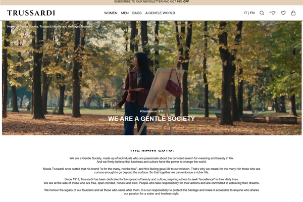 Trussardi lancia il nuovo ecommerce