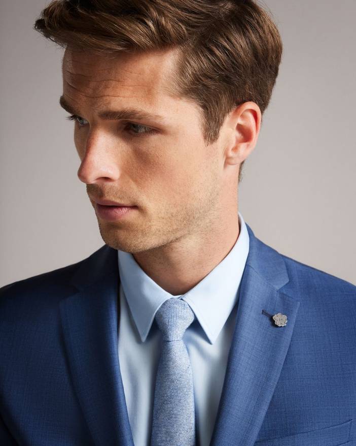 Slim Light Blue Suit Jacket | Ted Baker