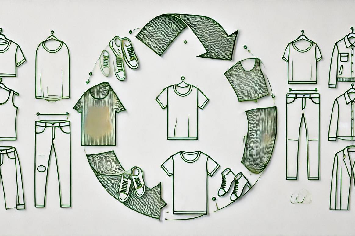 Fashion needs to become circular. AI-generated image for illustration.