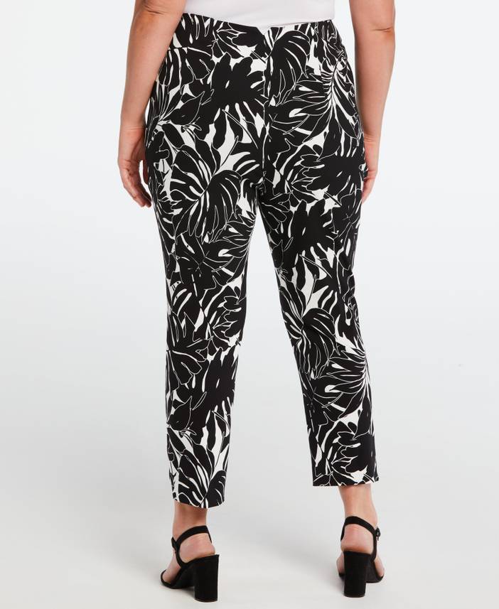 Women's Plus Size Supreme Stretch Straight Leg Ankle Pants | Ella by Rafaella