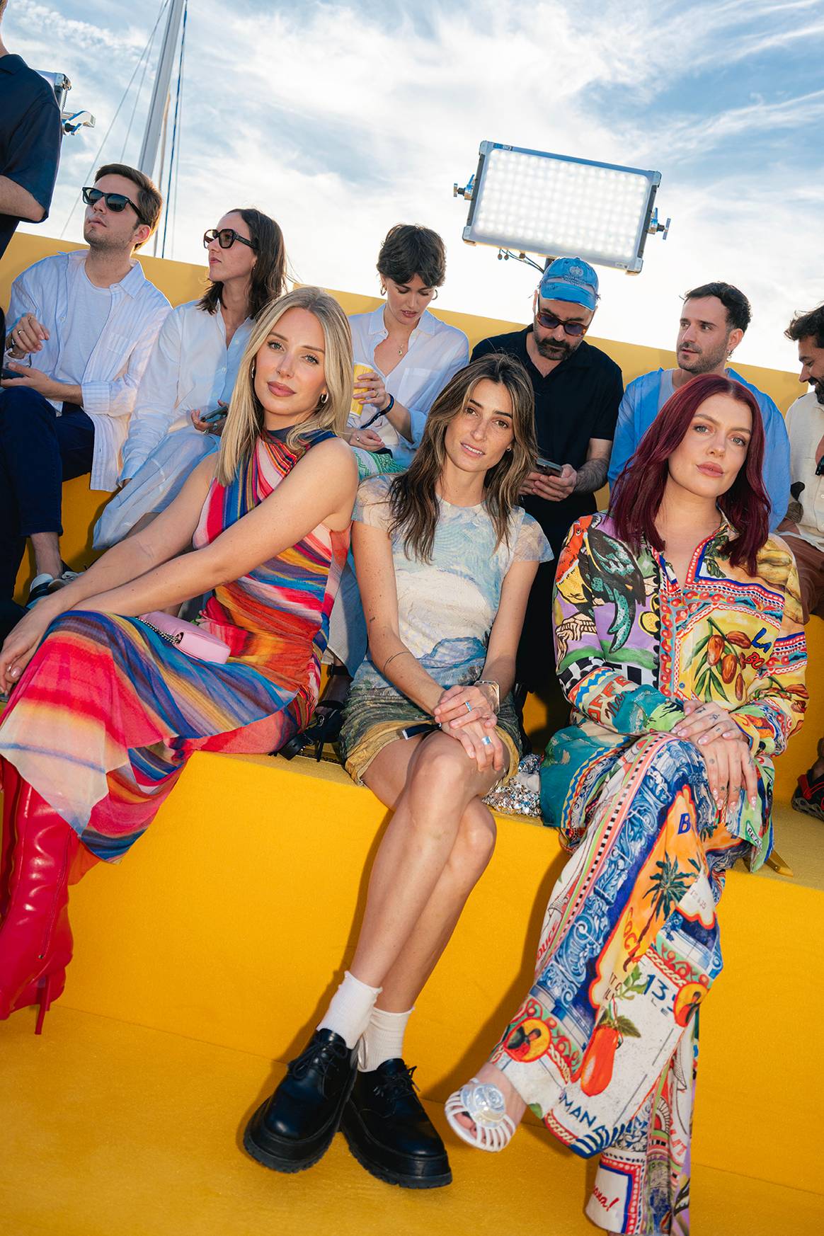 “Front row” del desfile de Desigual en Barcelona (España), el 6 de junio de 2024.