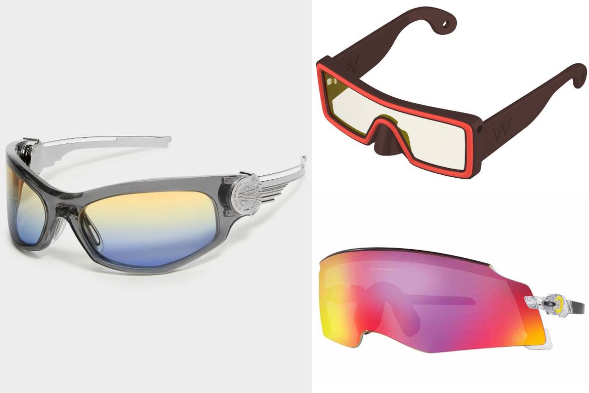 Fotos: Gentle Monster x Moncler (links), Walter van Beirendonck x Komono (oben rechts) und Oakley (unten rechts)