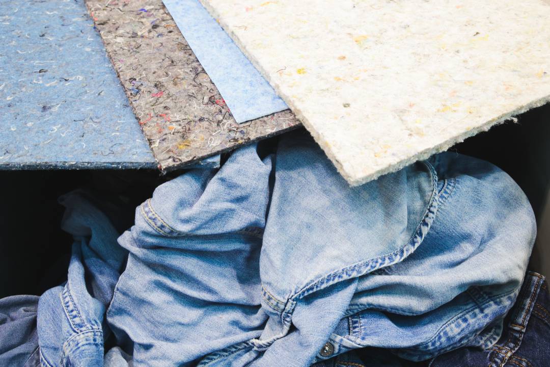 Una immagine dell'area tessile e riciclo di Ecomondo