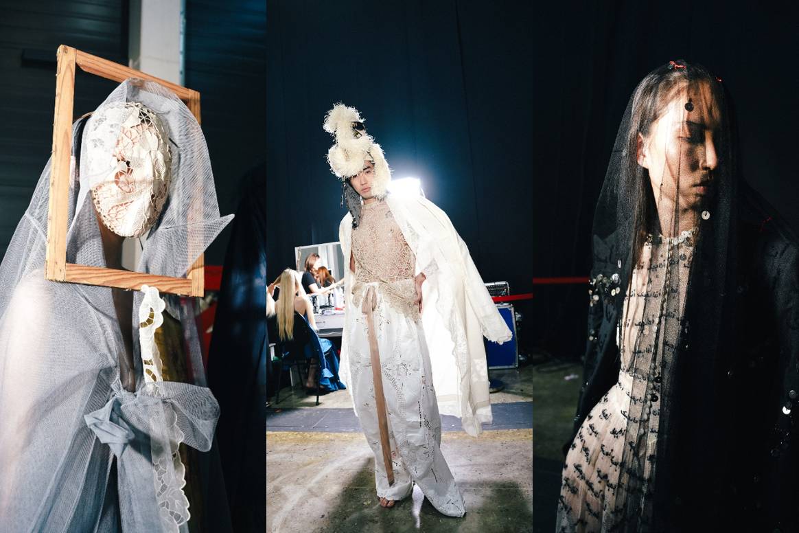 Backstage de Maison ARTC en Visa Fashion Week Almaty.
