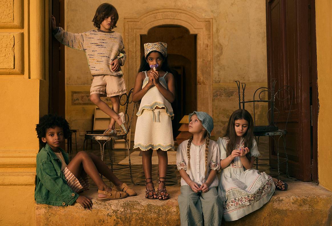 Colección “Studio Collection” de Zara “In Residence” para niños, para la temporada Primavera/Verano 2024.