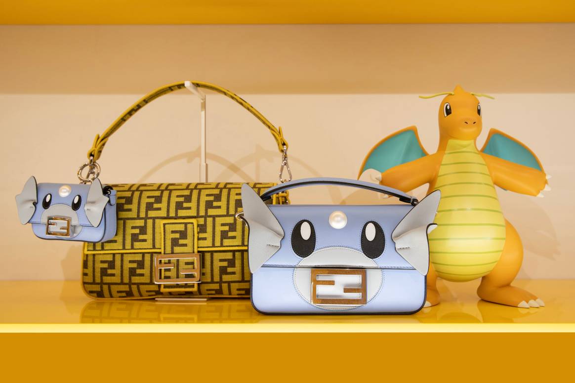 Die Fabelwesen Dragonite, Dratini und Dragonair zieren die Teile der Kollektion. Bild: Fendi