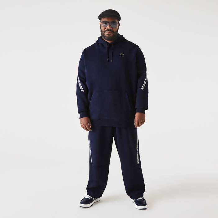 Herren Sweatshirt mit Känguru-Tasche und Kapuze – Übergröße | Lacoste