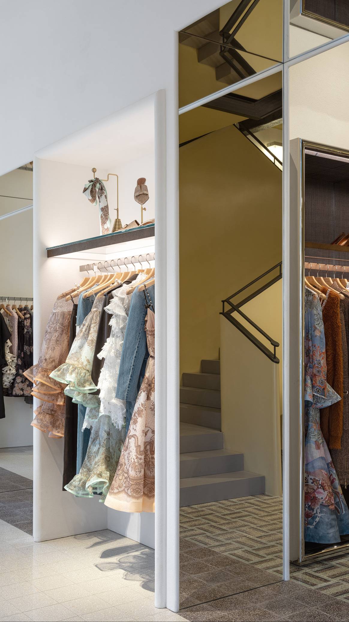 À l'intérieur de la boutique Zimmermann de Pékin.