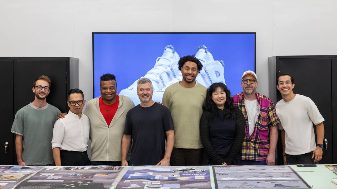 Wilson Smith and Tate Kuerbis with students at SCAD Sneaker Culture Week 2025.